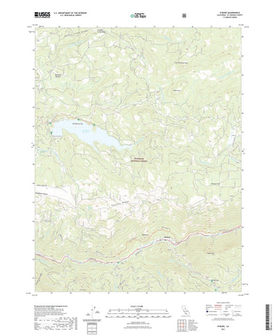 United States Geological Survey Kyburz, CA (2021, 24000-Scale) digital map