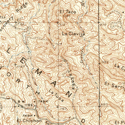 United States Geological Survey La Cima, CA (1934, 31680-Scale) digital map