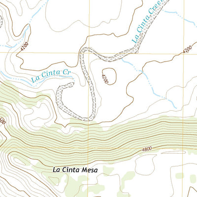 United States Geological Survey La Cinta Mesa, NM (2020, 24000-Scale) digital map