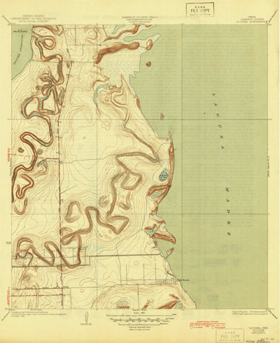 United States Geological Survey La Coma, TX (1934, 31680-Scale) digital map