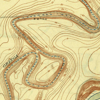 United States Geological Survey La Coma, TX (1934, 31680-Scale) digital map