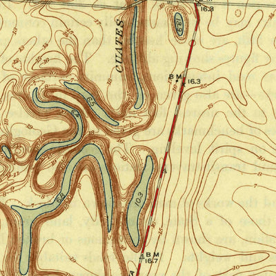 United States Geological Survey La Coma, TX (1934, 31680-Scale) digital map