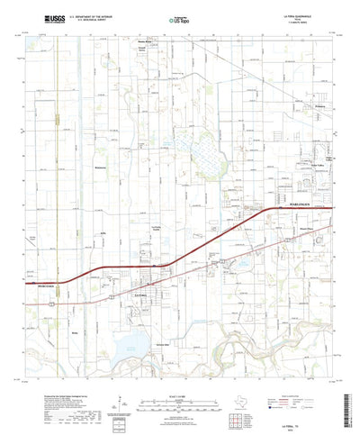 United States Geological Survey La Feria, TX (2022, 24000-Scale) digital map