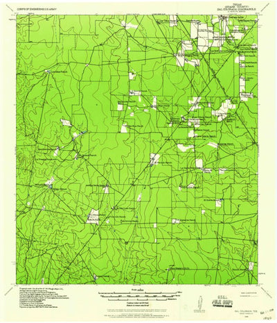 United States Geological Survey La Gloria, TX (1938, 62500-Scale) digital map