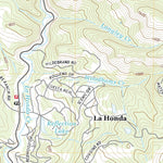 United States Geological Survey La Honda, CA (2021, 24000-Scale) digital map