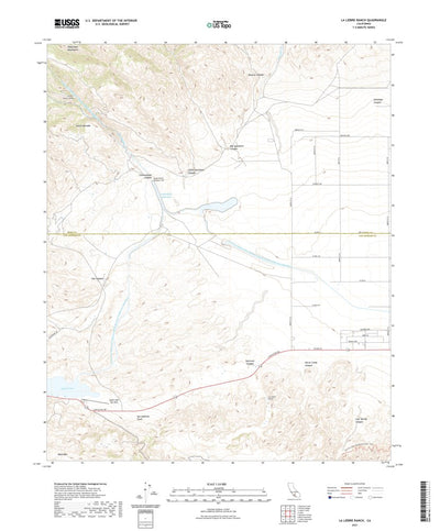 United States Geological Survey La Liebre Ranch, CA (2021, 24000-Scale) digital map