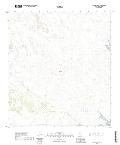 United States Geological Survey La Parra Ranch SE, TX (2022, 24000-Scale) digital map
