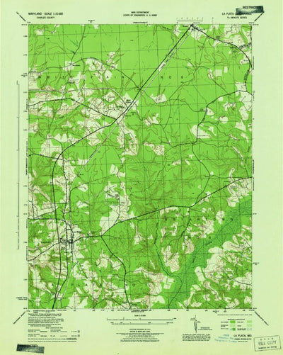 United States Geological Survey La Plata, MD (1944, 31680-Scale) digital map