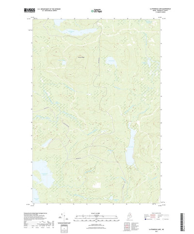 United States Geological Survey La Pomkeag Lake, ME (2021, 24000-Scale) digital map