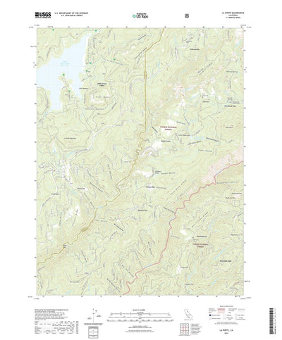 United States Geological Survey La Porte, CA (2022, 24000-Scale) digital map