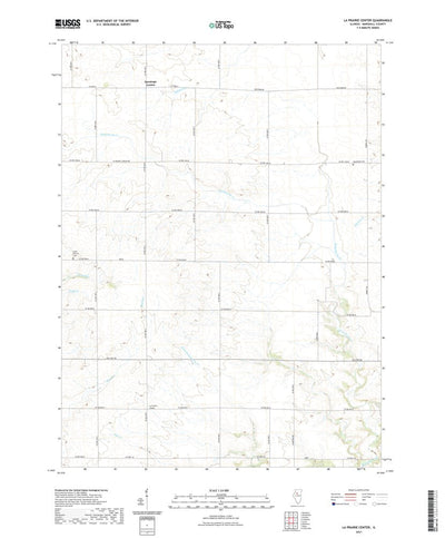 United States Geological Survey La Prairie Center, IL (2021, 24000-Scale) digital map