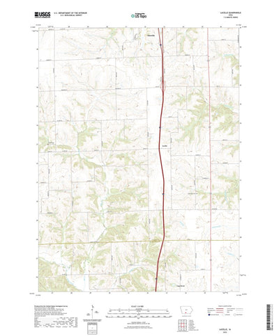United States Geological Survey Lacelle, IA (2022, 24000-Scale) digital map