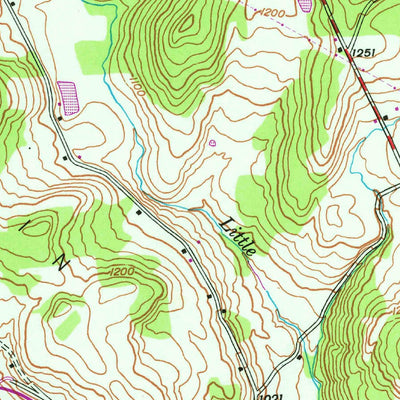 United States Geological Survey Laceyville, PA (1945, 24000-Scale) digital map