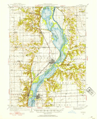 United States Geological Survey Lacon, IL (1933, 62500-Scale) digital map