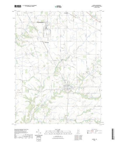 United States Geological Survey Ladoga, IN (2022, 24000-Scale) digital map