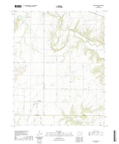 United States Geological Survey Lafontaine, KS (2022, 24000-Scale) digital map