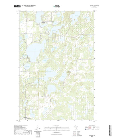 United States Geological Survey Lake Ada, MN (2022, 24000-Scale) digital map
