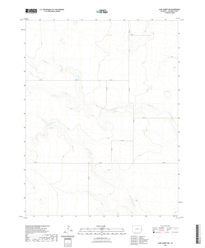 United States Geological Survey Lake Albert NW, CO (2022, 24000-Scale) digital map