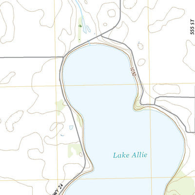 United States Geological Survey Lake Allie, MN (2022, 24000-Scale) digital map