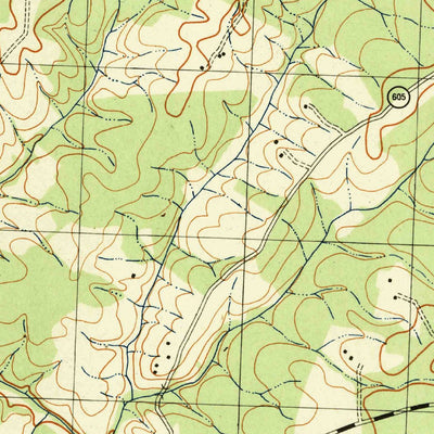 United States Geological Survey Lake Anna East, VA (1942, 31680-Scale) digital map