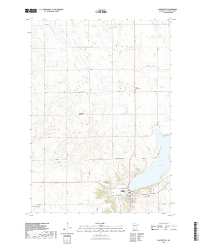 United States Geological Survey Lake Benton, MN (2022, 24000-Scale) digital map