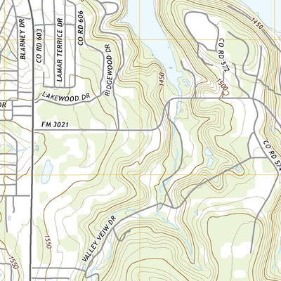 United States Geological Survey Lake Brownwood, TX (2022, 24000-Scale) digital map
