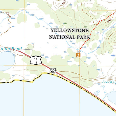 United States Geological Survey Lake Butte, WY (2021, 24000-Scale) digital map