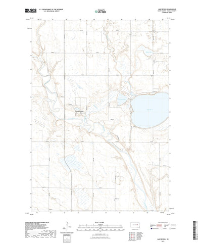 United States Geological Survey Lake Byron, SD (2021, 24000-Scale) digital map