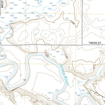 United States Geological Survey Lake Byron, SD (2021, 24000-Scale) digital map