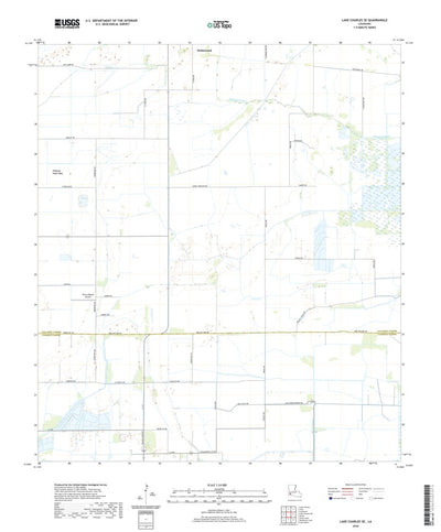 United States Geological Survey Lake Charles SE, LA (2020, 24000-Scale) digital map