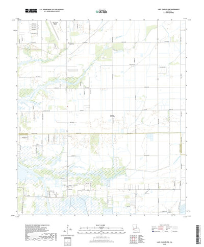 United States Geological Survey Lake Charles SW, LA (2020, 24000-Scale) digital map
