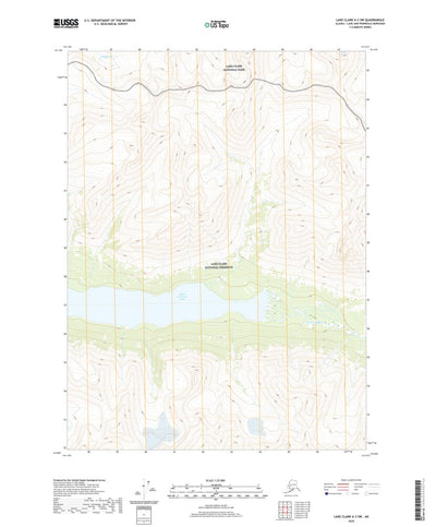 United States Geological Survey Lake Clark A-3 SW, AK (2020, 25000-Scale) digital map