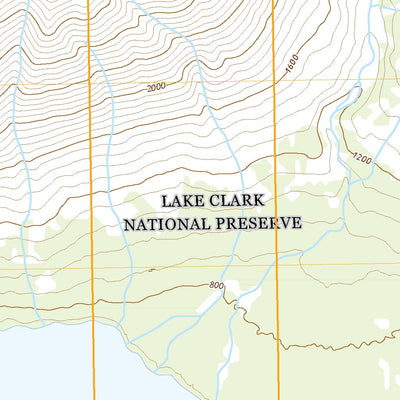United States Geological Survey Lake Clark A-3 SW, AK (2020, 25000-Scale) digital map