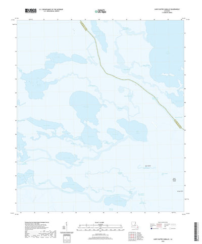 United States Geological Survey Lake Cuatro Caballo, LA (2020, 24000-Scale) digital map