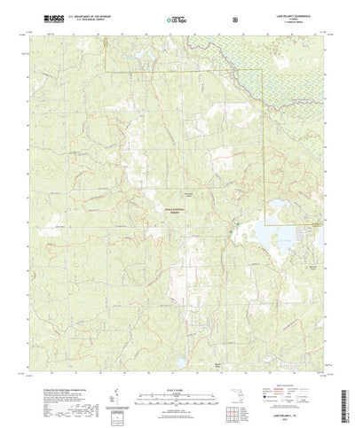 United States Geological Survey Lake Delancy, FL (2021, 24000-Scale) digital map