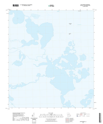 United States Geological Survey Lake Eugenie, LA (2020, 24000-Scale) digital map