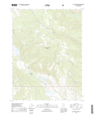 United States Geological Survey Lake Fork Mountain, UT (2020, 24000-Scale) digital map