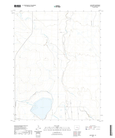 United States Geological Survey Lake Henry, CO (2022, 24000-Scale) digital map