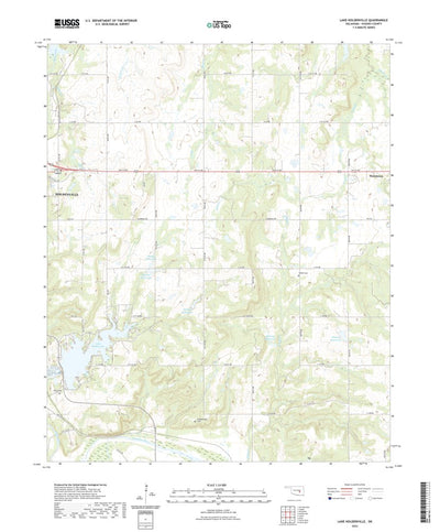 United States Geological Survey Lake Holdenville, OK (2022, 24000-Scale) digital map