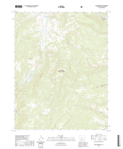 United States Geological Survey Lake Humphreys, CO (2022, 24000-Scale) digital map