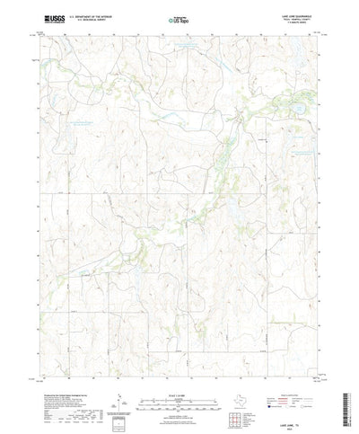 United States Geological Survey Lake June, TX (2022, 24000-Scale) digital map