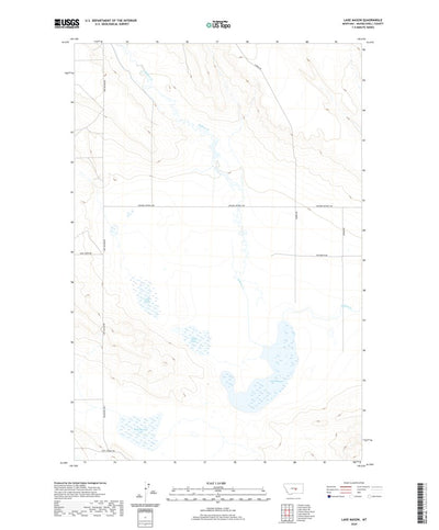 United States Geological Survey Lake Mason, MT (2020, 24000-Scale) digital map