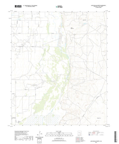 United States Geological Survey Lake McMillan North, NM (2020, 24000-Scale) digital map