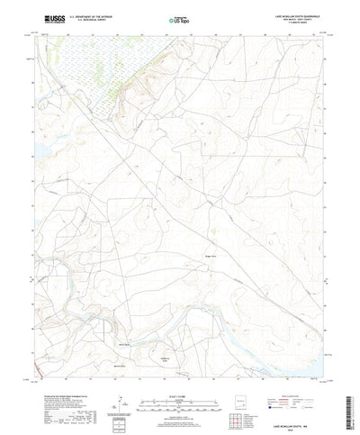 United States Geological Survey Lake McMillan South, NM (2020, 24000-Scale) digital map