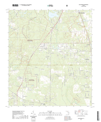 United States Geological Survey Lake Munson, FL (2021, 24000-Scale) digital map