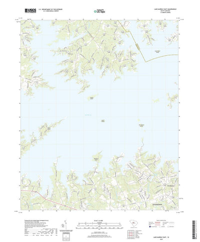 United States Geological Survey Lake Murray East, SC (2020, 24000-Scale) digital map