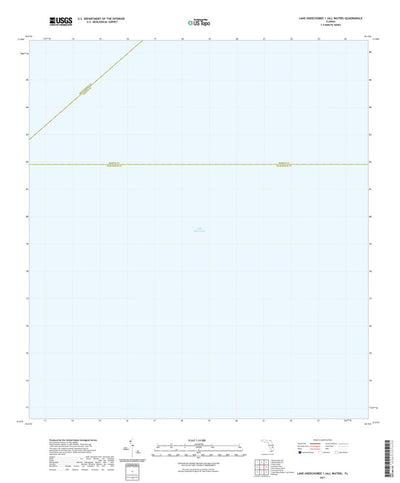 United States Geological Survey Lake Okeechobee 1 (All Water), FL (2021, 24000-Scale) digital map