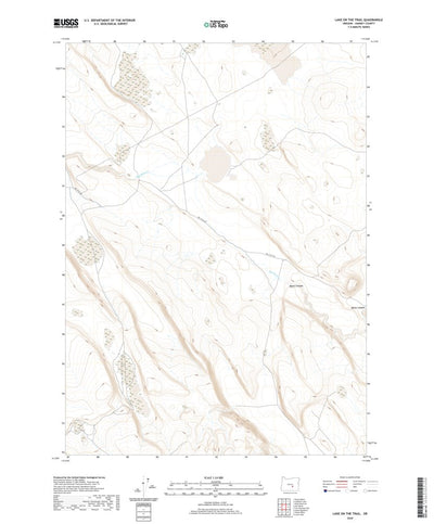United States Geological Survey Lake on the Trail, OR (2020, 24000-Scale) digital map