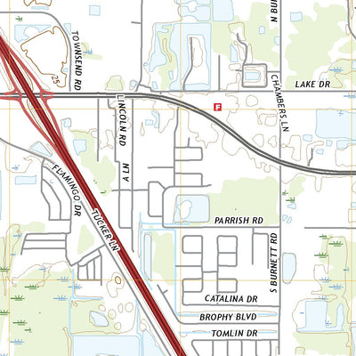 United States Geological Survey Lake Poinsett, FL (2021, 24000-Scale) digital map