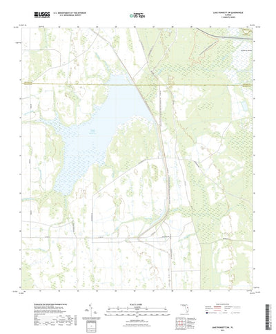 United States Geological Survey Lake Poinsett SW, FL (2021, 24000-Scale) digital map